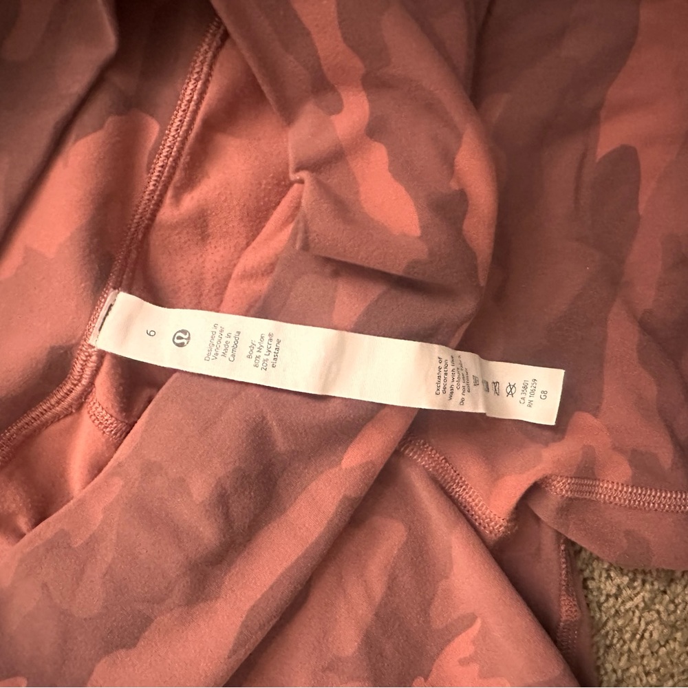 Lululemon Pink Camouflage Shorts - Picture 3 of 3